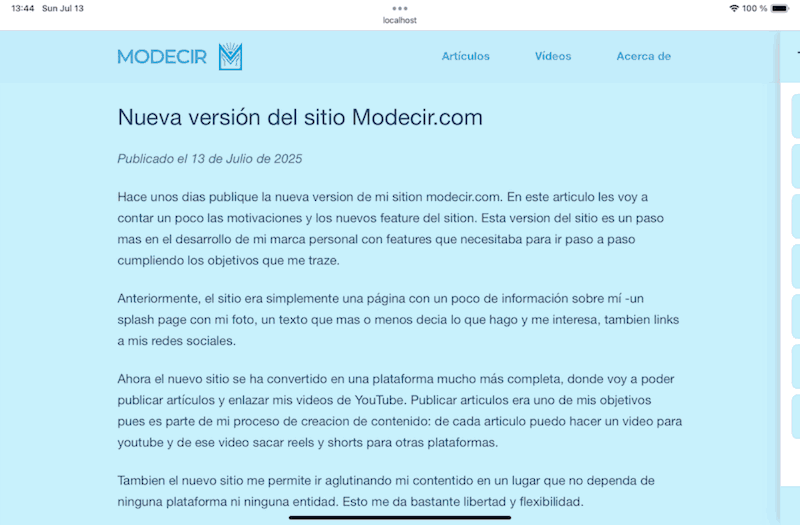 Cambiando los temas del sitio